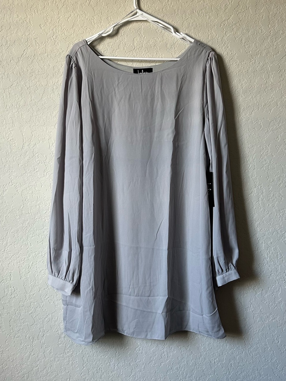 Lulu's Status Update Light Gray Shift Dress